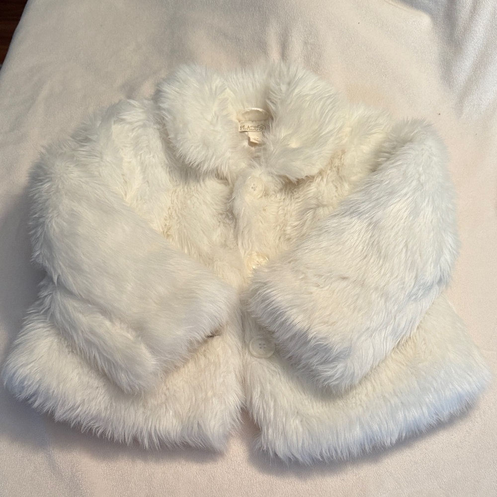 1989 Place Soft White Faux Fur Jacket